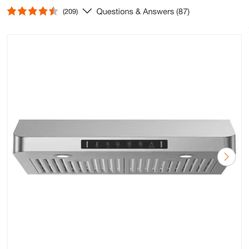 VIKIO 30 in. 900 CFM Ducted Under Cabinet Range Hood in Stainless Steel with 3 -Way Venting and Removable LED