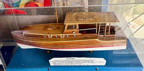 El Pilar Hemingway Boat Wood Scale Model