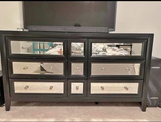 Antique Glass Dresser