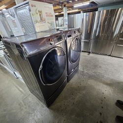 Affordable Nice Lightly Used Refurbished Appliances Samsung Refrigerator Washer Dryer Stove Oven Stackable Samsung GE Whirlpool LG Kenmore Electrolux 