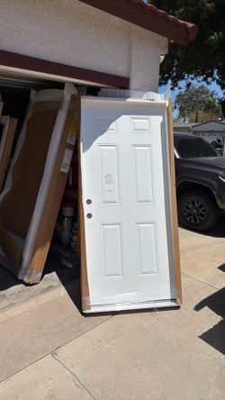 6 Panel Fiberglass Entry Door RH Masonite