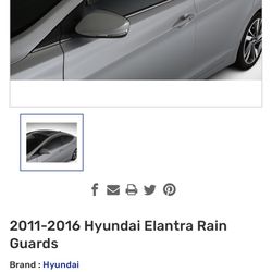 2011-2016 Hyundai Elantra Rain Guards