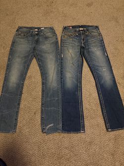 True religion jeans size 29 men 30 each or 50 both