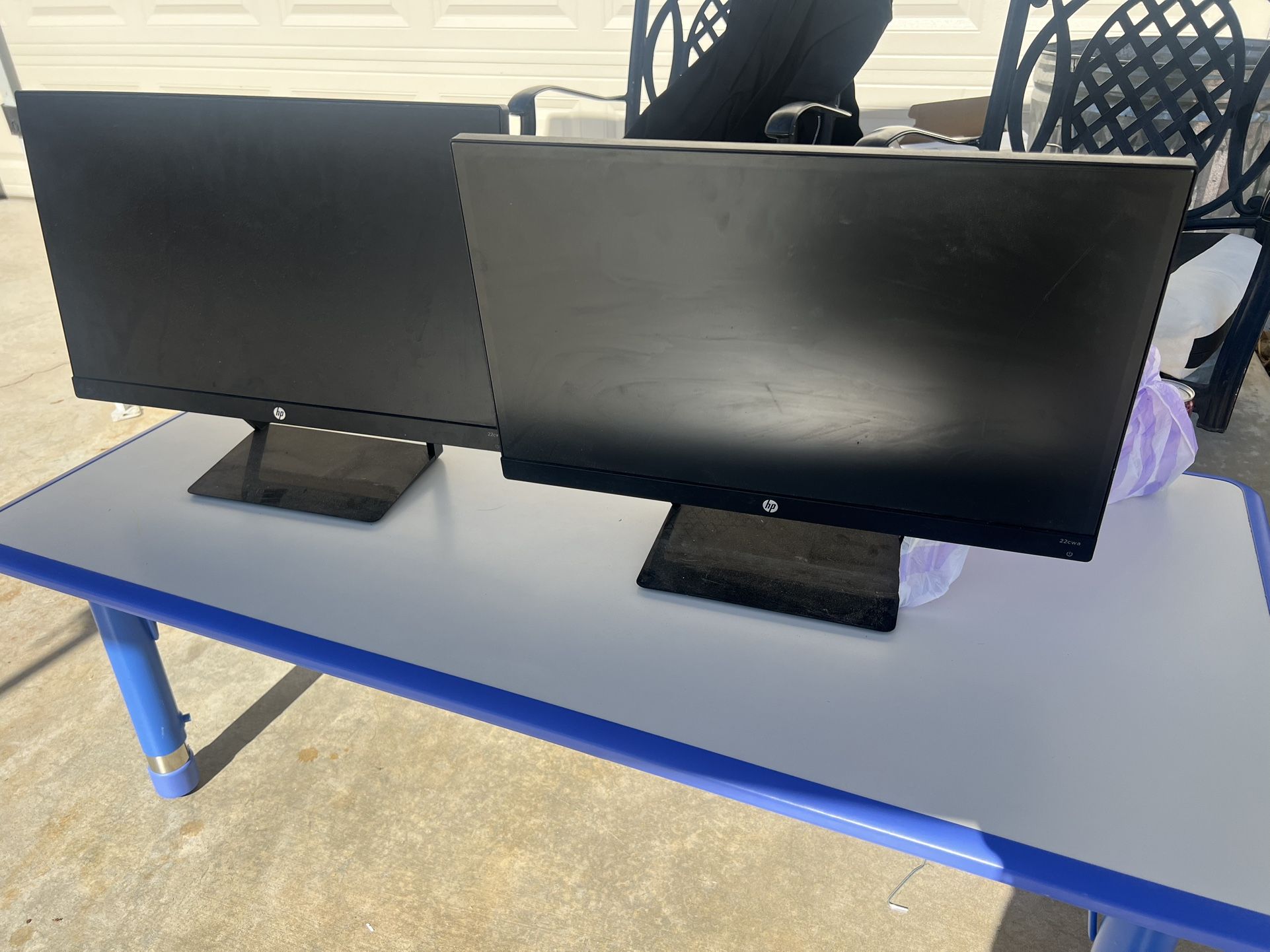 Two HP Monitors