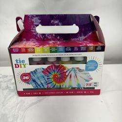 American Crafts Medium Tie Dye Kit 4oz 75/Pkg-12 Assorted Bright Colors  