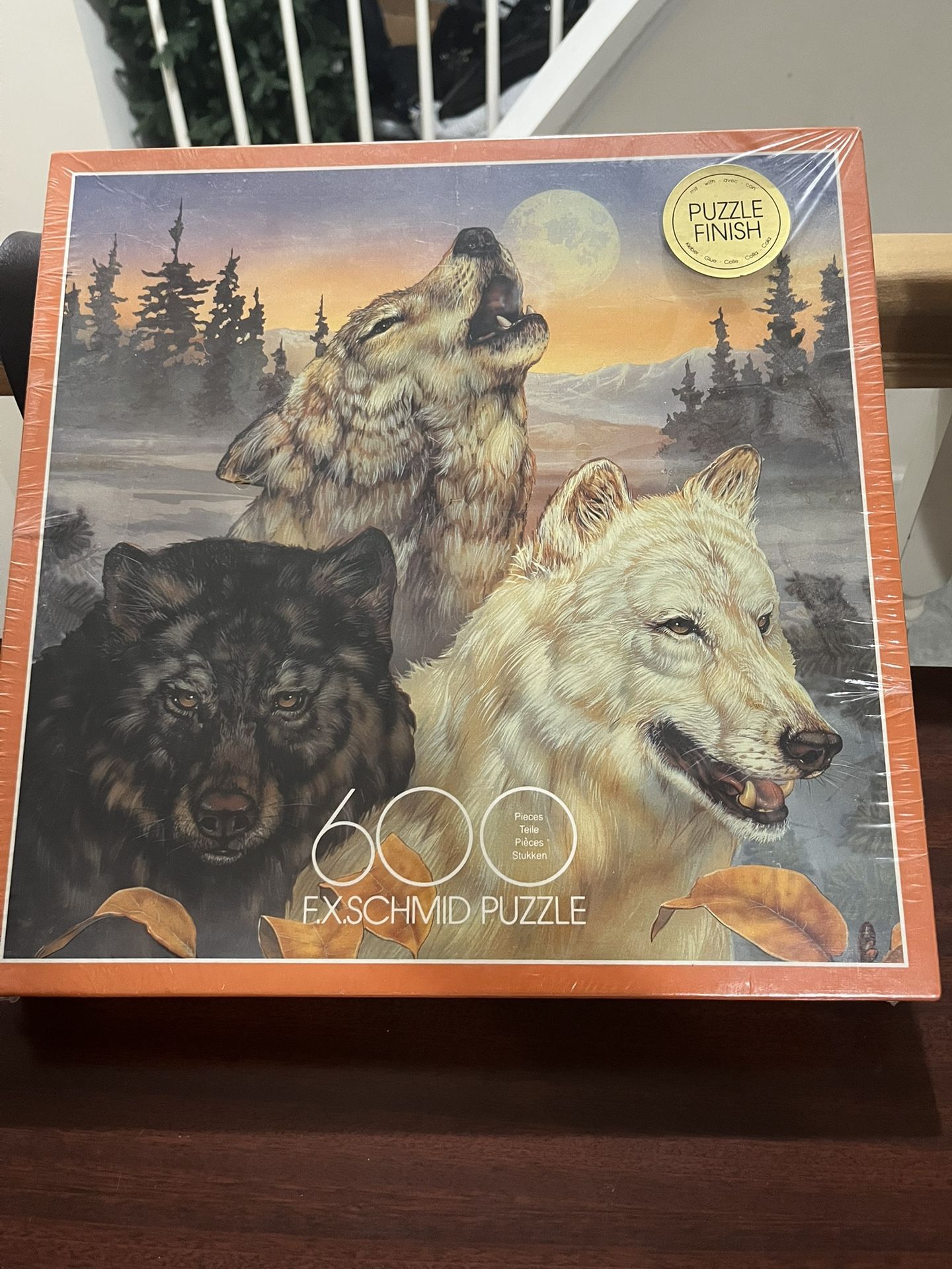 F.x.schmid 600 Piece Puzzle "Call Of The Wild" 17 3/4" X 17 3/4"