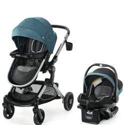 Graco Modes Nest Travel System, Includes Baby Stroller with Height Adjustable Reversible Seat, Pram Mode, Lightweight Aluminum Frame and SnugRide 35 L