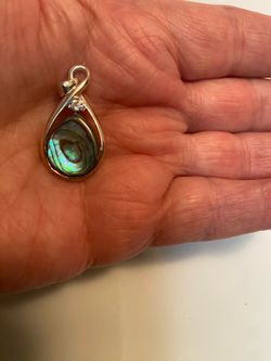Sterling Silver and Abalone Pendant