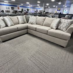 Beige 2 Piece Sectional