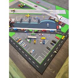 Kids Airport Plane Playmat, Rug
