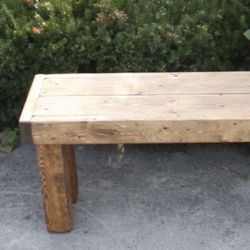 Wooden bench