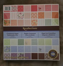 Recollections Fashionably Chic Cardstock Paper Pack