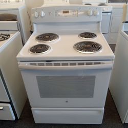 White electric stove with warranty 