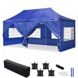 Canopy Tent 10x20 Gazebo Party T |ent Heavy Duty Pop Up w/Sidewalls &Sand Bags/🔥//