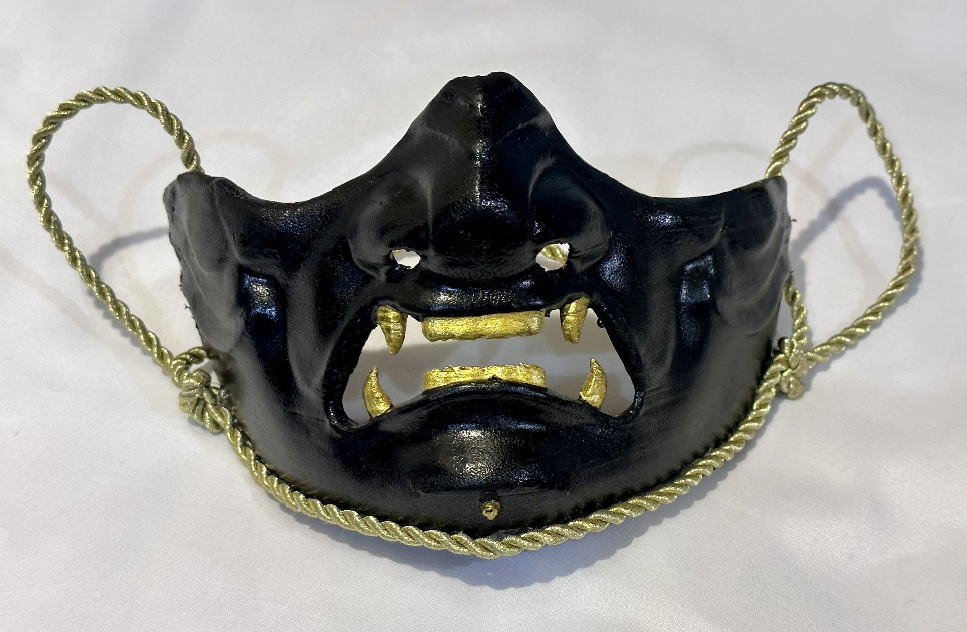 Ghost Of Tsushima Style Mask Black & Gold Ps4 Ps5 Character