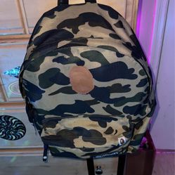 Real Authentic Bape Backpack Camo 