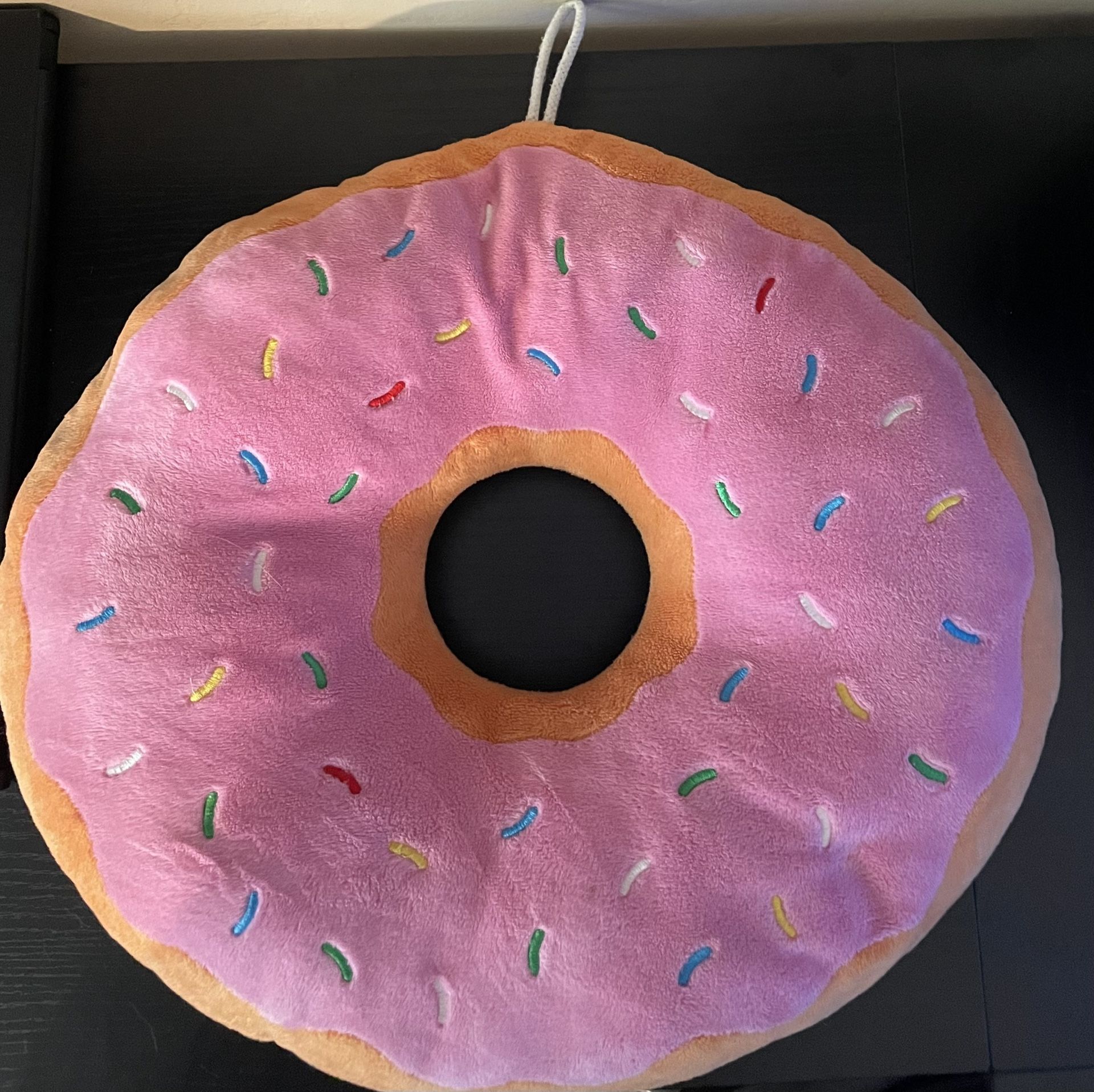Universal Studios Pink Donut Stuffed Pillow - The Simpsons