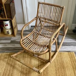 Rattan Childs Rocking Chair MCM