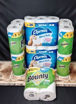Charmin Ultra Soft & Bounty Paper Towels Bundle