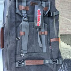 WITZMAN Canvas Backpack Vintage Travel Backpack Large Laptop Bags Convertible Shoulder Rucksack