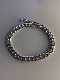 Silver Cuban Anklet