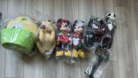 Brand New Disney Plush Medium 13” Pluto Ramen Munchlings Bambi Black Panther Mickey Mouse Minnie Jack Skellington 
