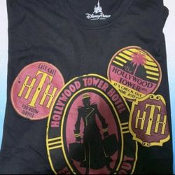 NWT Adult Medium Disney California Adventure Tower of Terror Final Checkout Tee Shirt