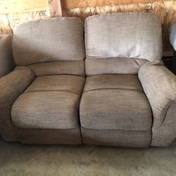 Biege Loveseat Recliner Couch “WE DELIVER”