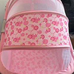 Pink Baby Bassinet