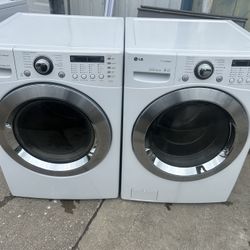 LG FrontLoad Washer And Electric Dryer 