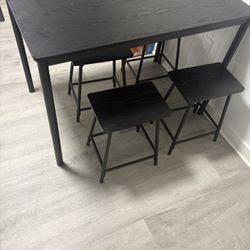 Small Black Table 