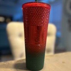 Starbucks Christmas Edition Red and green Disney Mickey Mouse tumbler #DisneyInspired #HolidayCheer