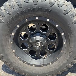 Fuel Wheels And Tires Set Of 5 35 12.50 18 
