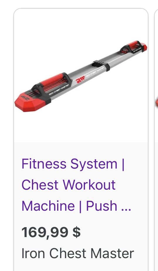 Iron chest master online fitness system