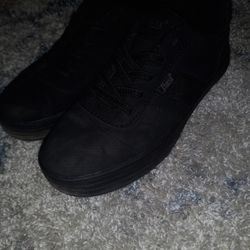 Boys Bass Black Shoes Size 1