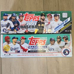 Topps Baseball Card Collection 2021 And 2022 Complete Set