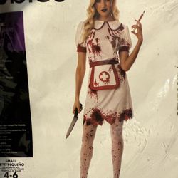 BLOODY NURSE COSTUME DRESS NEW