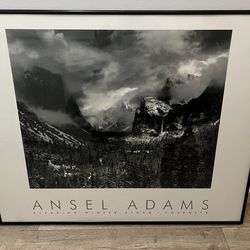 Framed Ansel Adams Print – “Clearing Winter Storm, Yosemite”