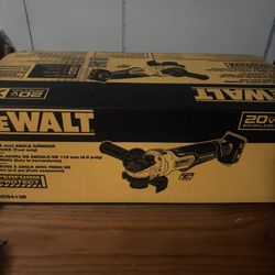 DEWALT 20V MAX XR Cordless Brushless 4.5 in. Paddle Switch Small Angle Grinder with Kickback Brake (Tool Only)