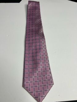 Like new Lavender Pink Blue design  Tasso Elba Silk tie