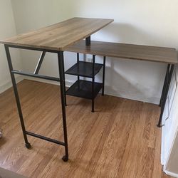 Adjustable L-Shape Desk