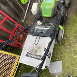 Cordless Lawn Mower N Weed Eater 