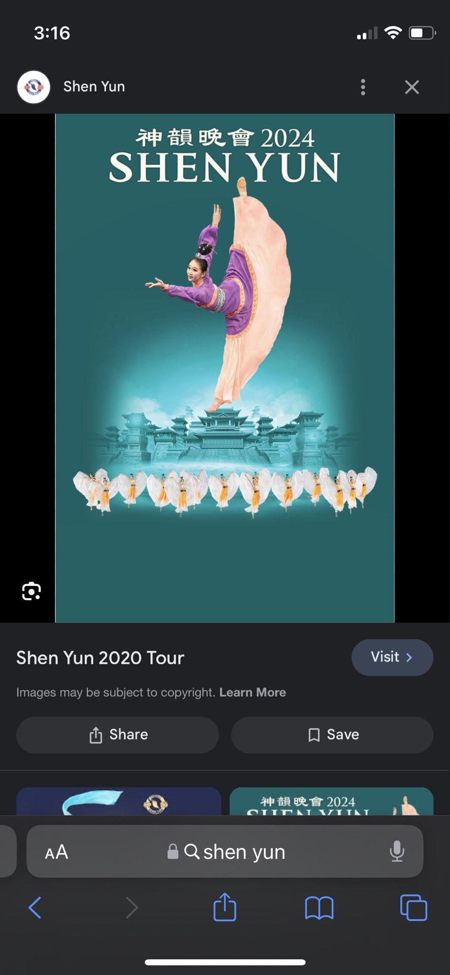 2 Shen Yun Tickets For Sale