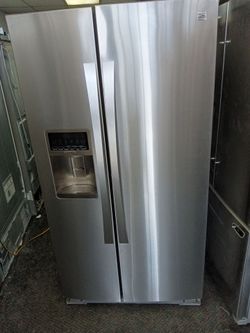 Kenmore Elite stainless steel refrigerator and freezer