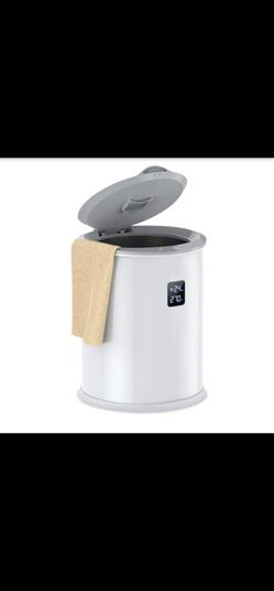 Towel Warmer Bucket Model N5 White Large Capacity for Robes Blankets