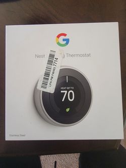 Google Nest Learning Thermostat (3rd Gen) Stainless Steel