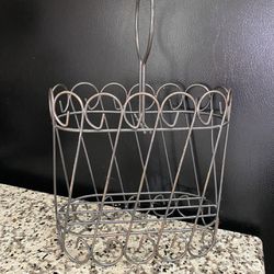 decorative basket / bottle display 