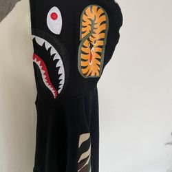 Bathing Ape Full Zip Hoodie SZ L Worn And Washed 