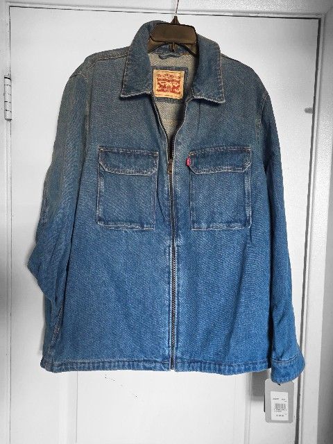 Men's Levi's Denim Blue Trucker Jacket Workwear XL