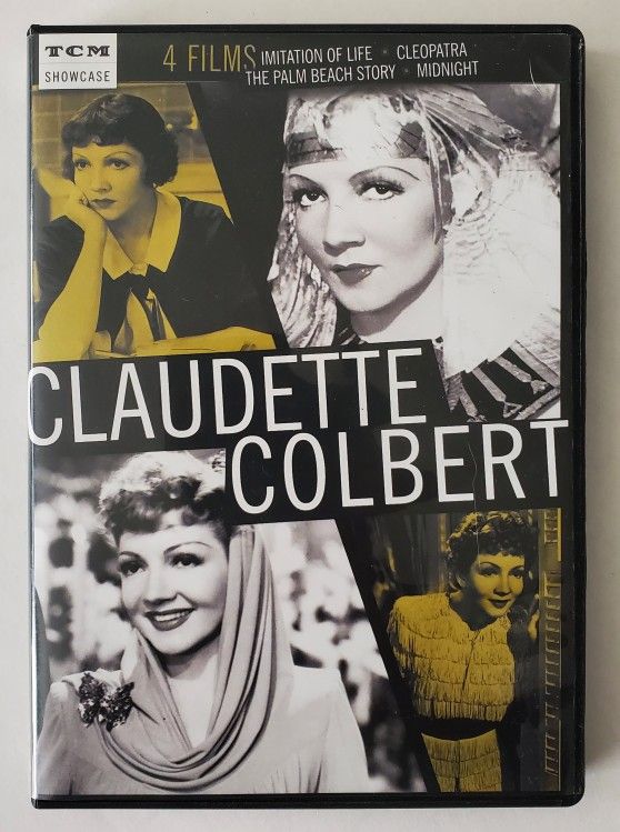 TCM Claudette Colbert 4 Films DVD Cleopatra Midnight Imitation of Life B&W Movie